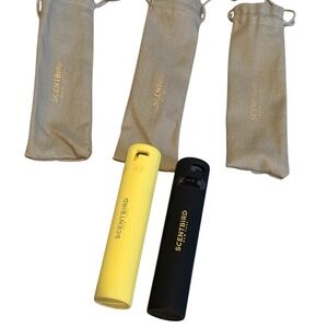 Scentbird Yellow and Black Perfume Atomizers set